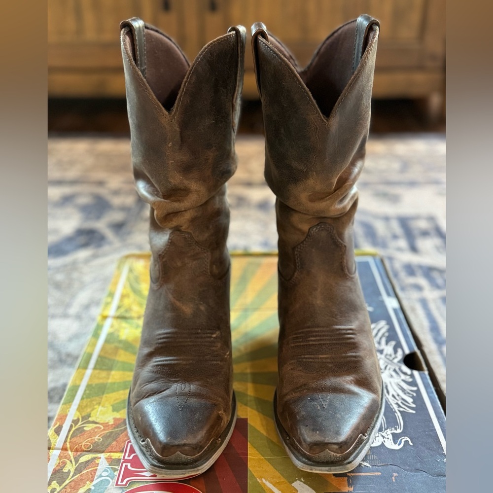 Durango Women’s Distressed Brown Slouch Western Sunset Boots